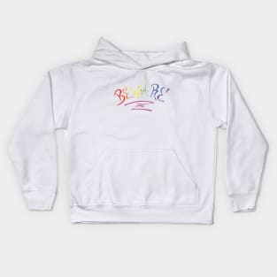 BEWARE rainbow Kids Hoodie